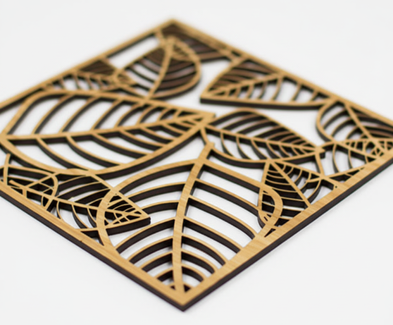 mostra DM tallat en làser